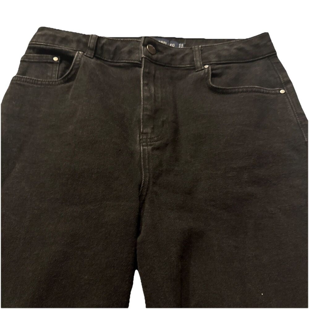 Boden Black Barrel Leg Jeans